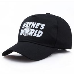 Black Wayne's World Hat Costume Waynes World Baseball Caps Unisex Earth Hats Trucker Dad Hat Unisex Cap Adjustable