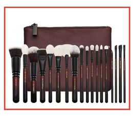2019 Brand Best quality 18PCS/Set Brush With PU Bag Makeup Professional Brush For Powder Foundation Blush Eyeshadow Eyeliner Blending Pencil