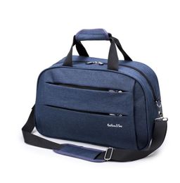 Women Men Unisex Nylon Large Capacity Double Zipper Foldable Small Travel Luggage Sport Bag Mix Color size 41*19*27cm