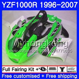 Body For YAMAHA YZF1000R Thunderace 02 03 04 05 06 07 238HM.40 YZF 1000R YZF-1000R Green white hot 2002 2003 2004 2005 2006 2007 Fairing kit