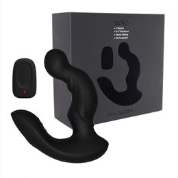 New Levett Prostata Massage Wireless Remote Controll Electric Prostate Stimulation Massager Anal Vibrator for Men Erotic Toys Y191028