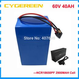 3000W lithium battery scooter 60v 40ah for Panasonic cell li-ion battery for solar system /e bike/E-bike,E-motorcycle 50A BMS