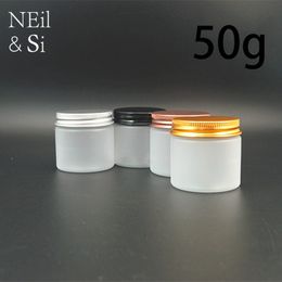 50g Matte Plastic Bottle Refillable Makeup Cream Lotion Frost Jar Pill Capsule Coffee Beans Storage Containers Free Shipping