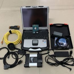 BMW ICOM için Teşhis Aracı Sonraki 5054a Bluetooth OKI 2IN1 HDD Dizüstü Bilgisayar CF 30 Touch Screen Bilgisayar Tarayıcısı UE'ye Hazır