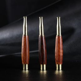 Newest Pretty Natural Wood Handle Mouthpiece Philtre Cigarette Smoking Mouth Tips Holder High Quality Removable Portable Handpipe DHL Free