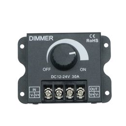 Umlight1688 30A 360W LED Single Color Dimmer Switch Brightness Controller for DC 12V 24V 5050 5630 5730 3014 Single Color LED Strip Light