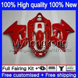 Bodys kit For KAWASAKI ZZR 250 1990 1995 1996 1997 1998 1999 251MY.38 ALL Gloss red ZZR-250 90-99 ZZR250 90 95 96 97 98 99 Fairing +7Gifts