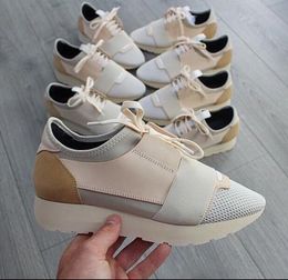 Designer Sneaker Men Women Casual Shoes Genuine Leather Ventilation Mesh pointed Race Runner Outdoors Trainers With Box big size 35-47