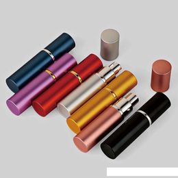 Smooth Aluminium Perfume Bottle 5ml Refillable Perfume Atomizer Travel Bottles Fragrance Spray Bottles Home Fragrances