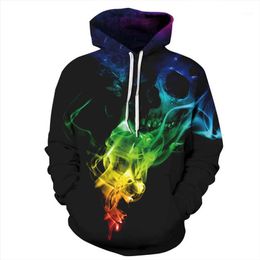 New 2019 Custom Unisex Sweatshirt 3D Skull Printed Pullovers Hoodies Dropship S-4XL1