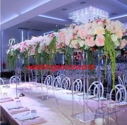 cheap sale Wedding Crystal Table Centerpiece Square or round Table flower stand Wedding Decoration decor352