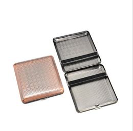 Flipped cigarette box engraved and printed exquisite cigarette box metal leather rope red copper men's cigarette box