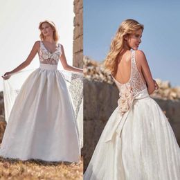 Sleeveless Wedding Dresses Country Style A Line Bridal Gowns Plus Size 4 6 8 10 12 14 16 18 20