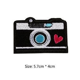 Cartoon Camera Embroidered clothes patch Iron on patches for clothing Jacket Bag Badges Appliques Stickers wholesale
