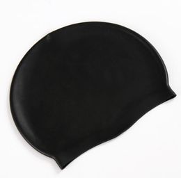 11colors wholesale Durable Stylish Sport soft Latex Swimming hat flexibility sport Swim Cap Bathing Hats adult silicone ear protect caps