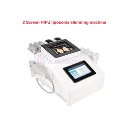 2 in 1 HIFU liposonix 5 cartridges 1.5mm 3.0mm 4.5mm 8mm 13mm High intensity focused ultrasonic body fat removal facial skin rejuveantio