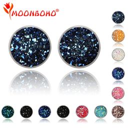 14 Colour 12MM Trendy Brand Earrings Top Quality Ball Crystal Stud Earring For Women Wholesale Fashion Jewellery