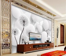 3d Wallpaper Living Room Promotion Modern minimalist fashion floral 3D TV background wall HD Superior Interior Decorations Wall p