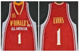 Tyreke E #1 Mcdonald's All American Retro Basketball Jerseys Mens Ed Custom Any Number Name