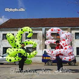 Parade Performance Dress Walking Inflatable Tentacle Costume 2m Wearable Wing Attractive Blow Up Octopus Clothing For Stage Catwalk Decoration