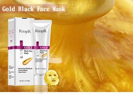 Dropshipping RtopR Gold Blackhead Removal Mask Acne Treatment Face Pore Peeling Nose Cleansing Golden Mud Blackhead Remove Hydrating Mask