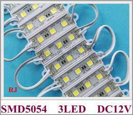 SMD 5054 LED module light for sign channel letters DC12V 3 led 0.9W 100lm IP65 CE 45mm*12mm high bright 2019 NEW