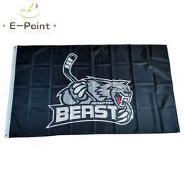 ECHL Brampton Beast Flag 3*5ft (90cm*150cm) Polyester Banner decoration flying home & garden Festive gifts