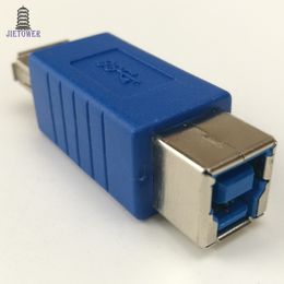 100pcs/lot Super speed USB 3.0 Type A Female to 3.0 Type B Female Printer Converter Adapter