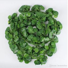 2.1M Long Simulation Plants Green Ivy Leaf Fake Grape Vine Artificial Flower String Foliage Leaves Home Wedding Gard