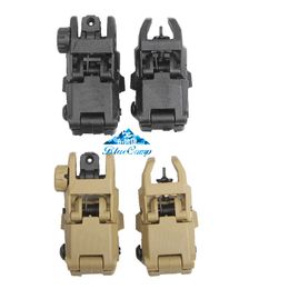 Rear Sight Gear Gen 1 Front and Rear Back Up Sight Set Tan or Black Co