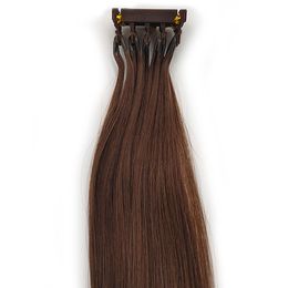 2020 New Cuticle Aligned Hair 6d Hair Extensions Second Generation Products Pre Bonded Micro Loop Hair Extensions Full Head Takes Only 30min