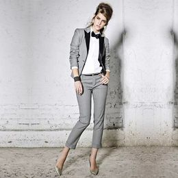 Descuento Traje Gris Claro Mujer 2022 en venta en DHgate.com