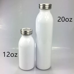 Hot Sale 20oz Sublimation Milk Bottles with Lid Milk Jar Beer Bottle Stainless Steel Vacuum Insulated Water Bottle for Juice