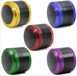 Smoke Smoke Grinder with 63MM Four-Layer Aluminium Alloy Colour Matching Convex Top Cover