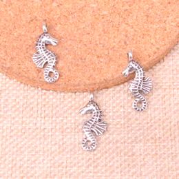 91pcs Charms hippocampus seahorse 23*11mm Antique Making pendant fit,Vintage Tibetan Silver,DIY Handmade Jewelry