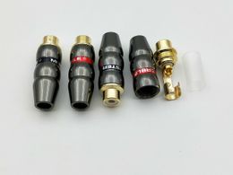 10pcs copper RCA socket Audio Female connector soldering