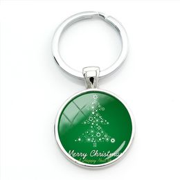 Beautiful Merry Christmas Tree Keychains Happy New Year Jewellery For Men Women Girls Friendship Party Wedding Gifts