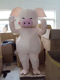 2019 High quality red star pig Fancy Dress Cartoon Adult Animal Mascot Costume free shipping Best quality