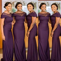 Buy Dark Purple Plus Size Bridesmaid 