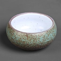 Green Coarse Pottery Tea Cup Japanese Zen Small Tea Bowl For Tea Accessories Drinkware