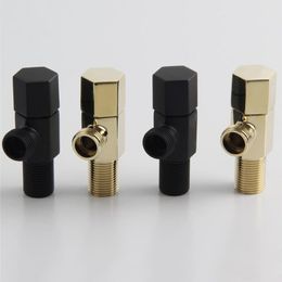 Brand: AquaPro
Type: Angle Valve
Specs: 304 Stainless Steel, 1/2  Male x Male
Keywords: Bathroom Bidet Valve, Accessories
Key Points: Black Gold Finish, Durable Build
Features: Leak-proof, Easy Installation
Application: Ideal for Bathroom and Bidet Faucet