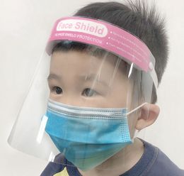 Kids Safety Face Shield Outdoor Dust proof Clear Visor Children School Headwear Full Face Cover PET Material kid Face MASKS Shield KKA7760-1