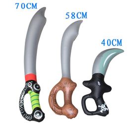 inflatable pirate swords halloween cosplay party bar props pirates captain Jack Sparrow knife kids big Air Inflation Toy festival decor prop