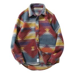 Men's Casual Shirts Men Autumn And Winter Fashion Mens Ethnic Style Long Sleeve Loose Coat Blouse Tops Warm Comfortable