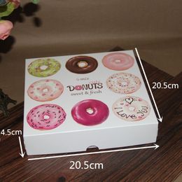 Donut Paper Box essert Doughnut Cupcake Pastry Packaging Boxes Event Party Supplies
