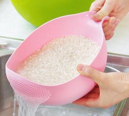 New Creative Plastic Rice Beans Peas Washing Philtre Strainer Cleaning Gadget Useful Convenient kitchen tool