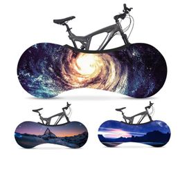 Indoor Bicycle Cover Dustproof Bike Wheel Storage Bag Elastic Bike Covers Cycling Bike Scratch Proof Cover Sky Graffiti 100pcs DW5442