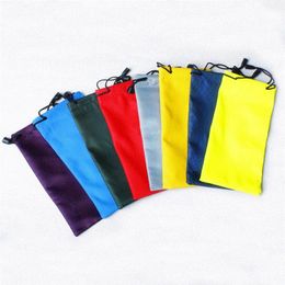 Free Shipping Durable waterproof Dustproof plastic sunglasses pouch soft eyeglasses bag glasses case Eyewear Accessories LX7824