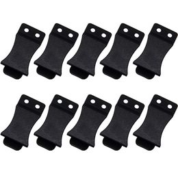 Pack of 10 DIY Kydex Knife Sheath Gun Holster Quick Clips For 1.5 Belts - Flush Mount w/holes and screws Fits IWB Applications