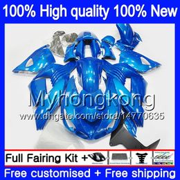 Injection For KAWASAKI ZX-14R ZZR1400 ZX 14R ZZR-1400 25MY.127 Metal blue ZX14R 12 13 14 15 16 17 2012 2013 2014 2015 2016 2017 OEM Fairing